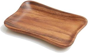 Grand plateau de service en bois plateau de fête rectangulaire planche à fromage pour collations présentoir de gâteaux aux fruits - Product Image 4