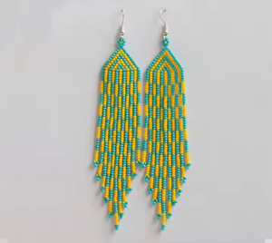 Pendientes de borla hechos a mano, cuentas de semillas coloridas, cuentas de oreja de cristal tejidas de buena calidad para niñas, cuentas de cristal de Murano sueltas - Product Image 5