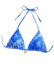 Bikini brésilien 2 pièces blanc et noir à motifs floraux, coupe haute, push-up, tendance 2026, maillot de bain de plage - Product Image 1