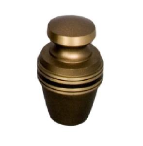 High Quality Brass Cremation <b>Keepsake</b> Urns With Gold Band And Brown Color Finished Metal Funeral Urns <b>For</b> Human <b>Ashes</b> - Product Image 4