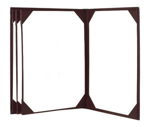 Customized <b>A4</b> Size PU Leather Menu Cover Durable Leather Restaurant Menu <b>Folder</b> Book Hotel Product New Condition Personalized - Product Image 2