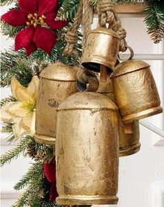 Solid <b>brass</b> cow bells with polished finished great for musical <b>instruments</b> festival decoration or Indian ceremonial displays - Product Image 1