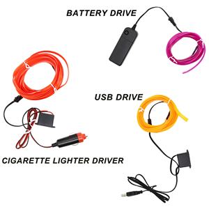 ไฟตกแต่งภายในรถยนต์ Lemombo แบบเส้น EL แสงเย็น หลายสี ใช้พลังงานจาก USB ติดตั้งได้กับรถยนต์ทุกรุ่น - Product Image 3