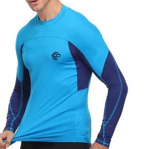 Offre Spéciale MMA Rush Guard, sur mesure, Simple, uni, vierge, couleur unie, BJJ, protection contre l'éruption cutanée pour la vente en ligne - Product Image 2