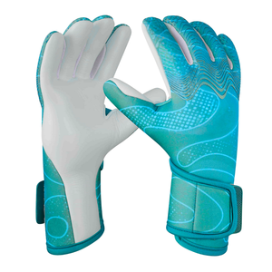 Guantes de portero de cuero transpirables ajustables impermeables antideslizantes profesionales resistentes al desgaste para adultos y niños - Product Image 4