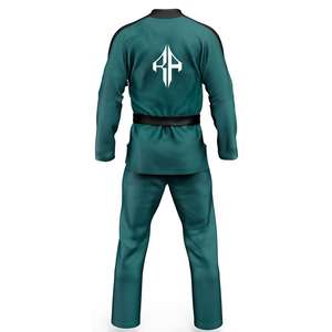100% Material de algodón de ATLANTIC Jiujitsu Uniformes Impresión personalizada Manga larga de alta calidad para unisex - Product Image 4
