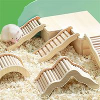 Maison en bois pour hamster, jouets pour animaux de compagnie, arbre en pin, jeu pour hamster, maison en bois, jeu éducatif
