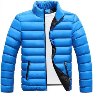 Nueva Chaqueta Acolchada de Lona Negra para Hombre con Cuello Alto y Logotipo Frontal, Diseño Sólido - Venta al Por Mayor OEM - Product Image 3