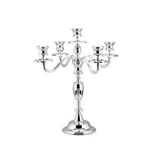 Candélabre antique de haute qualité en relief à 5 bras, chandelier en métal argenté, chandelier de fête, 2023 - Product Image 1