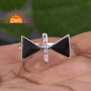 แหวนพลอยพลอยสังเคราะห์สังเคราะห์จากธรรมชาติทำจากเงินแท้ดีไซน์ล่าสุดสำหรับเป็นของขวัญสำหรับผู้หญิง - Product Image 2