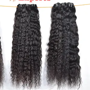 100% vente en gros remy cuticule aligné pur jeune vierge vendeur noir profond bouclés indien temple extensions de cheveux humains - Product Image 1