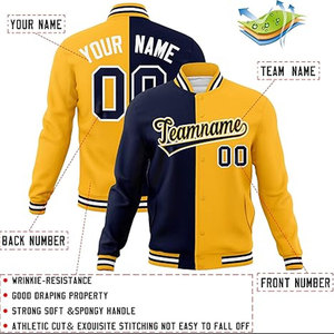 Veste universitaire décontractée d'hiver très vendue pour hommes et garçons, vestes de baseball avec broderies personnalisées, doublure en laine, rembourrage en coton - Product Image 2