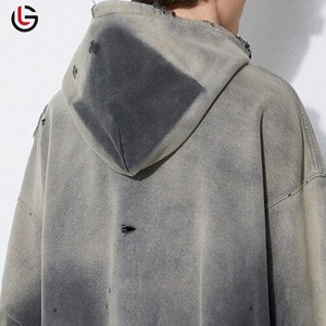เสื้อฮู้ดดี้ทรงปกติ ผ้าฟลีซคอตตอน 100% ล้างสีแบบ Acid Wash  มีกระเป๋า สำหรับผู้ชาย คุณภาพพรีเมียม ใส่สบาย ระบายอากาศได้ดี เหมาะสำหรับฤดูหนาว - Product Image 6