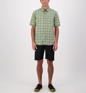 2026 Tùy Chỉnh Thiết Kế Mới Thời Trang Dạo Phố Nút Xuống Ngắn Tay Áo Thời Trang Kiểm Tra Sọc 100% Bông Áo Sơ Mi Cho Nam Giới Từ Bangladesh - Product Image 3