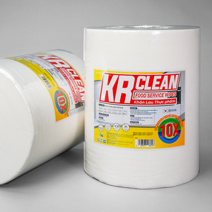 Krclean แผ่นผ้าเช็ดทำความสะอาดอาหารสีขาวแบบใช้ซ้ำได้ขนาด30x30ซม. ผ้าเช็ดทำความสะอาดที่ยั่งยืนและดูดซับได้ดี - Product Image 1