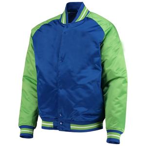 OEM Logo Satin Varsity Jacket Custom Bomber Baseball Style para jóvenes de moda Streetwear Outfits Varsity Jacket - Product Image 1