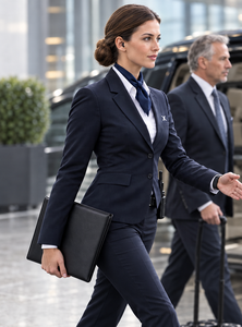 Uniformes d'aviation personnalisés à manches longues pour pilotes et personnel de cabine |   OEM |   Uniforme de Superviseur d'Accompagnement et de Transfert de Passagers VIP pour Femmes - Product Image 3