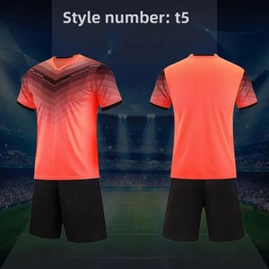 ชุดเสื้อฟุตบอลสีฟ้าสำหรับผู้ชายขนาดเล็กเสื้อเจอร์ซีย์คลับชุดทีม - Product Image 3