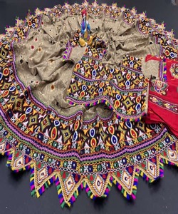 ชุดเดรสอินเดียที่สวยที่สุดสำหรับสาวอินเดียปักทำงาน lehenga choli เสื้อผ้าเทศกาลชาติพันธุ์พิเศษ - Product Image 3