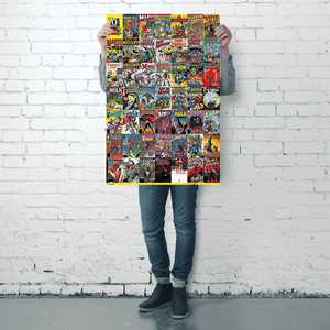Póster Retro de Marvel Comics, Portadas de Cómics, Estilo de Diseño Moderno, Marco Negro para Pared - Product Image 5