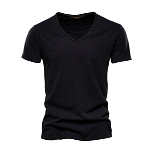 เสื้อยืดคอกลมสีพื้นสำหรับผู้ชายแขนสั้นมีให้เลือกหลายขนาด - Product Image 4