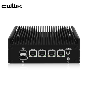 Mini PC CWWK F16 sans ventilateur, Ryzen <span class=keywords><strong>5</strong></span> 5500U, 4x i226-V 2.5GbE LAN, <span class=keywords><strong>2x</strong></span> NVMe, USB-C, DDR4, OPNsense, Pfsense, Appliance pare-feu, Micro PC - Product Image 1