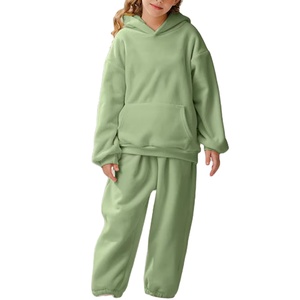 Premium Polyester/Cotton Solid Fleece Waterproof Oversized Pullover Men's Tracksuit Two-Piece Sweatsuit Winter <b>Hoodie</b> Sportswear - Product Image 3