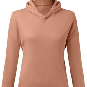 Venta al por mayor personalizado de alta calidad de las mujeres de 2 piezas de entrenamiento chándal sólido de manga larga con capucha pantalones más 100% algodón invierno - Product Image 1