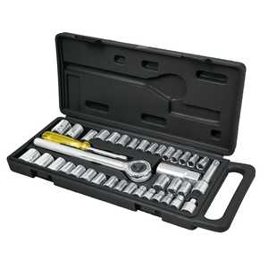 Pretul 39-Piece Professional Mechanic's <b>Tool</b> <b>Set</b> With Chrome Vanadium Steel, 1/4 In Socket Drive, Hard Case Storage, 6-Point Soc - Product Image 4