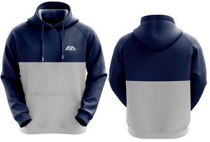 Sudadera con capucha de poliéster y algodón de alta calidad para hombre personalizada XL talla grande DIY logotipo OEM tela de calidad impresa con cuello con capucha - Product Image 5