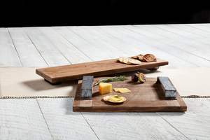 Plateau de service carré en bois Plateau de charcuterie Plateau à fromages Plateau décoratif Taille personnalisée Couleur bois naturel - Product Image 4