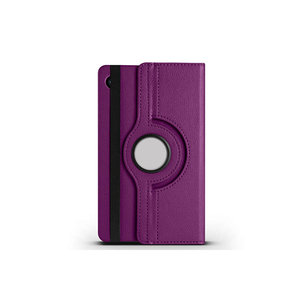 Étui rotatif Netzy 10,5 pouces pour Galaxy Tab A9 SAFA, violet - Compatible avec iPhone, fabriqué en PC et silicone - Product Image 1