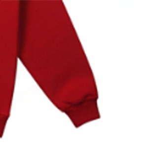 Sweat-shirt d'hiver rouge IM up en détresse avec logo audacieux Design décontracté 100% coton coupe surdimensionnée pour unisexe - Product Image 4