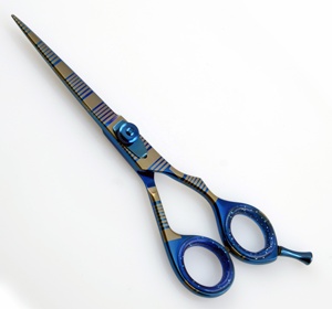 KOUNAIN-Ciseaux professionnels en acier inoxydable pour salon de coiffure plasma bleu tranchant de 6.0 pouces pour la beauté - Product Image 5