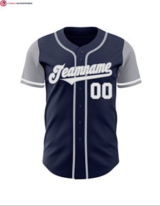 Adult <b>Baseball</b> Jersey Crew Neck 220g Customizable Breathable Quick Dry Polyester Sports <b>Tee</b> Plus Size Adult Uniform - Product Image 6