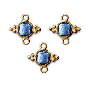 Venta caliente 4mm Tiny Black Rutiled Birthstone Pendant 925 Sterling Silver con Gold Vermeil Rodio Plating Fine Pendants Charms - Product Image 5