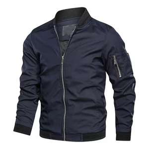 Chaqueta de lana Polar para hombre de alta calidad 2025, logotipo personalizado, peso de 330 gramos, cremallera completa sólida, cuello redondo, soporte, Otoño Invierno, calle principal - Product Image 6