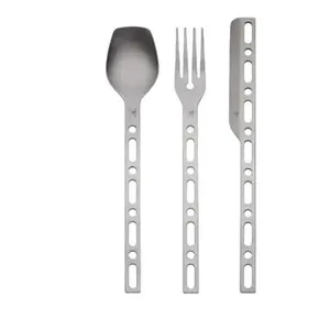 Juego de cubiertos en acero inoxidable con diseño de corte por láser, perfecto para utensilios de cocina y uso moderno en bodas, cubiertos de lujo - Product Image 1