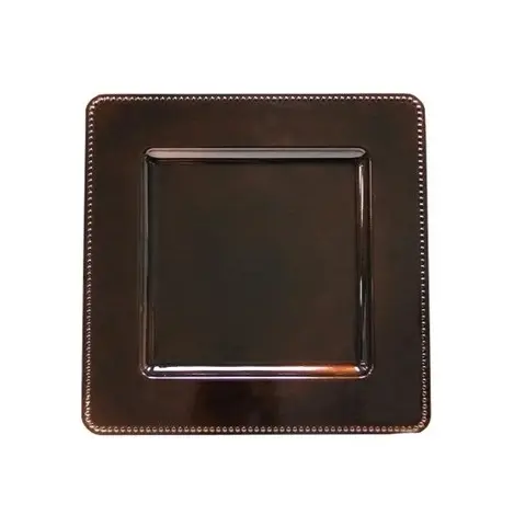 Square Charger Plate Customized Size Metal Crafted Charger Plate Wholesale Manufacturer & Supplier