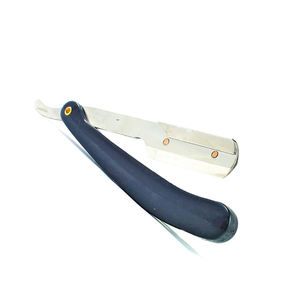 Rasoirs de rasage pour hommes en acier inoxydable de qualité supérieure avec manche en plastique noir pour usage en salon et barbe - Product Image 1
