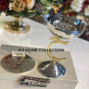 กระถางธูปสแตนเลสเคลือบเงาออกแบบให้มีลวดลายใหม่ - Product Image 4