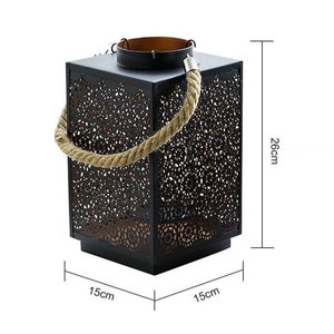 Candelabro de hierro personalizado de alta calidad, linterna colgante, nuevo hecho a mano para la decoración navideña del hogar - Product Image 3