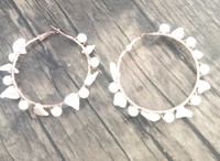 Boucles d'oreilles tendance en perles et raphia, alliage de haute qualité, bijoux bohèmes pour femmes