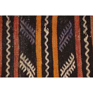 Alfombra Turca Grande de 5.4x9.8 pies, Alfombra de Lana Marrón Naranja Vintage con Borde - Product Image 5