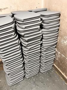 Chaise d'école en plastique de qualité supérieure avec tablette d'écriture pliable, durable, élégante, au design moderne, confortable et solide pour enfants et salon - Product Image 2