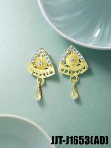 Alta calidad AD Tops aleación blanco 0.765 gramos par ligero uso diario joyería de moda al por mayor proveedor en línea - Product Image 2
