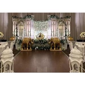 Elegante escenario de recepción de boda FRP blanco con característica desmontable de estilo victoriano para ceremonias de boda de cuento de hadas o romanas - Product Image 1