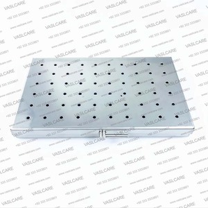 Boîte de stérilisation en acier inoxydable durable, pour le stockage d'instruments chirurgicaux, dentaires et médicaux PAR Vaslcare - Product Image 5