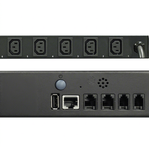 Neutral 8 Port 230V 30A PDU With OLED Display Web SNMP <b>Control</b> Rack Mount Power Distribution Unit - Product Image 1