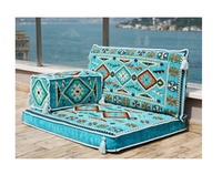 Sièges de sol arabes Canapé de sol arabe Sol de siège arabe | 90x70x10cm 3 pièces 1 Set